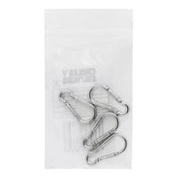 MOSQUETON  BOMBERO GALVANIZADO 4 MM. 4 UDS - 2