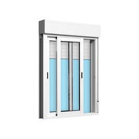 VENTANA ALUMINIO CORREDERA CON PERSIANA BLANCA 90X115CM - 2