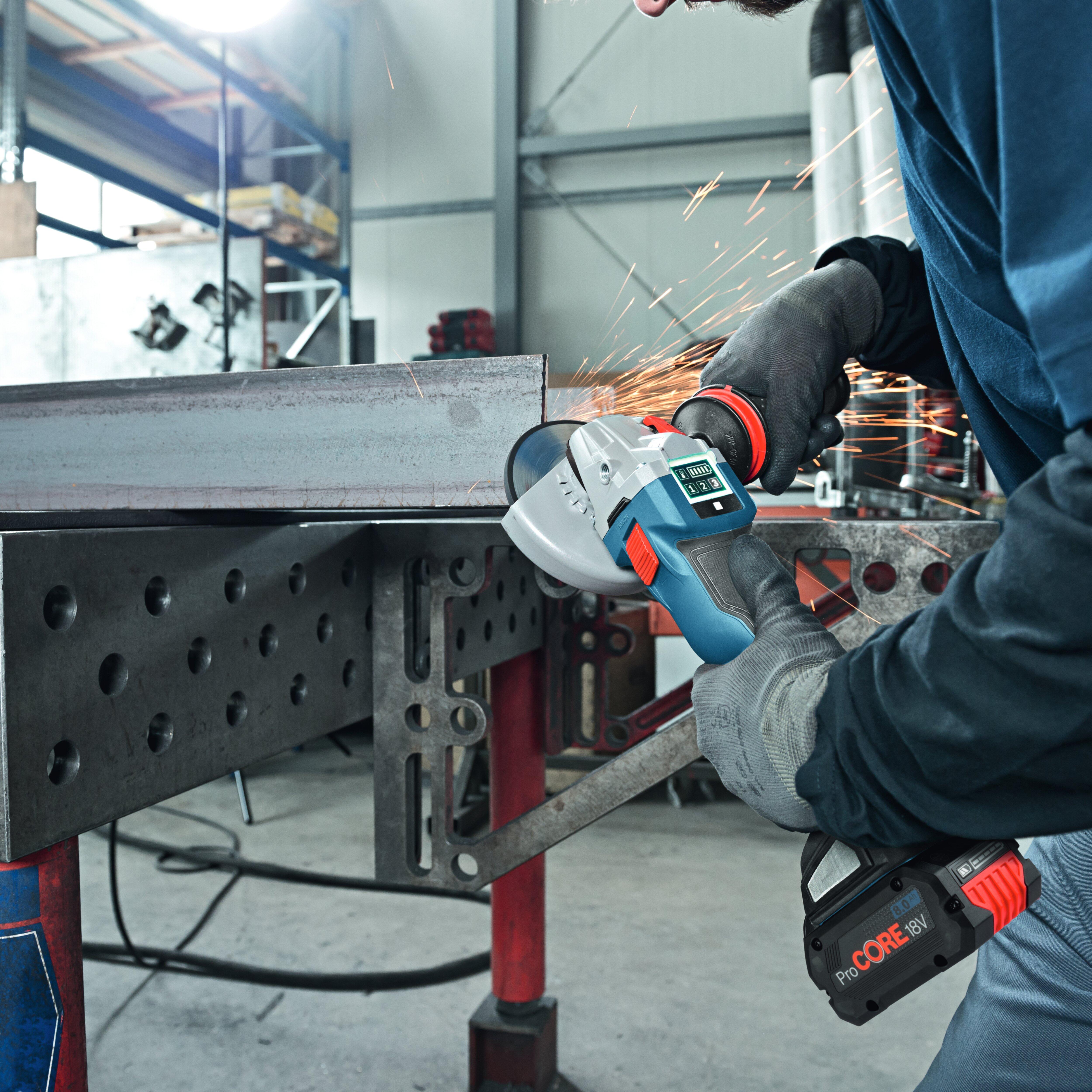 PACK TALADRO PERCUTOR GSB 18V-45 + MARTILLO SDS PLUS GBH 18V-22 + AMOLADORA GWS 18V-10 BOSCH - 6