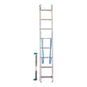 ESCALERA METÁLICA TRANSFORMABLE DE ALUMINIO 8+8 PELDAÑOS - 2
