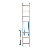ESCALERA METÁLICA TRANSFORMABLE DE ALUMINIO 8+8 PELDAÑOS - 2