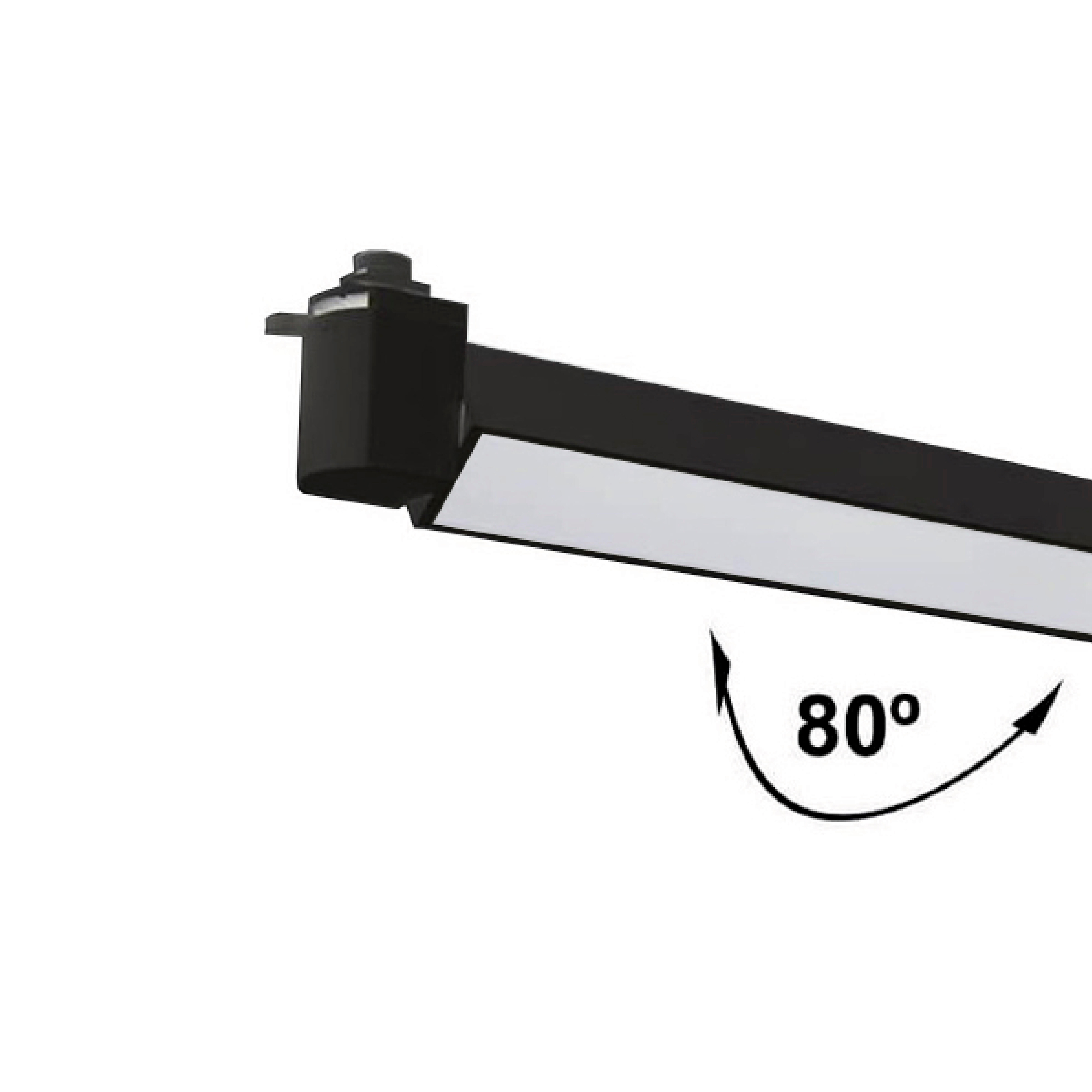 FOCO DE CARRIL LED MONOFÁSICO 24W NEGRO - 2