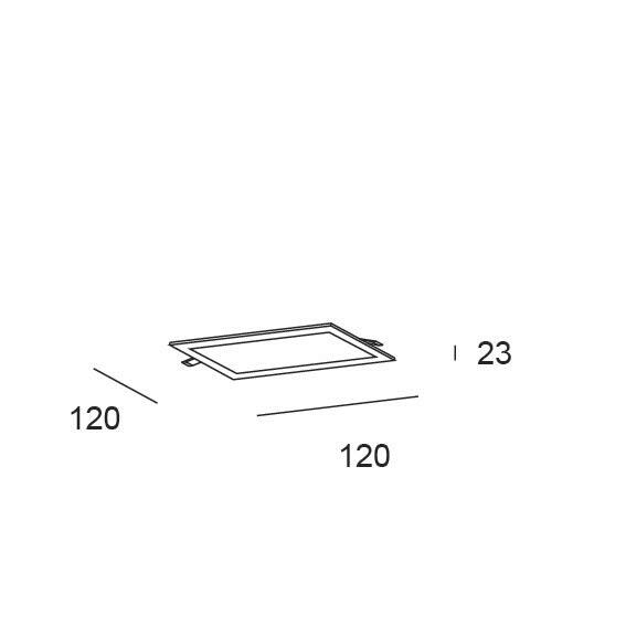 DOWNLIGHT LED EMPOTRAR CUADRADO BLANCO 6W CCT