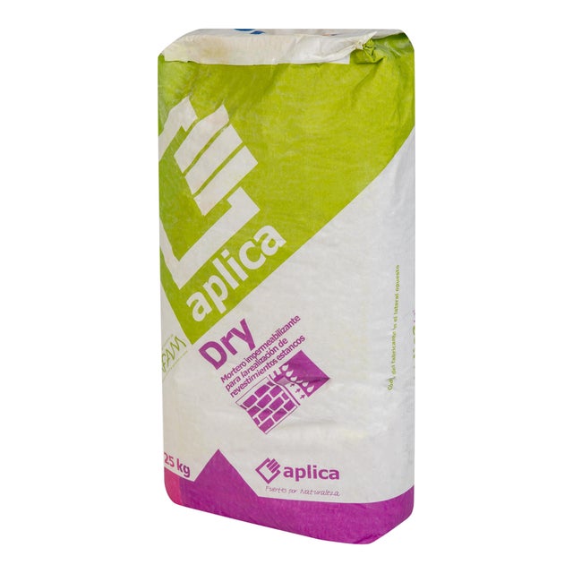 MORTERO IMPERMEABLE APLICA DRY 25 KG