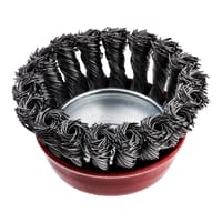 CEPILLO TAZA DE ACERO TRENZADO PARA AMOLADORA 65MM BELLOTA - 2