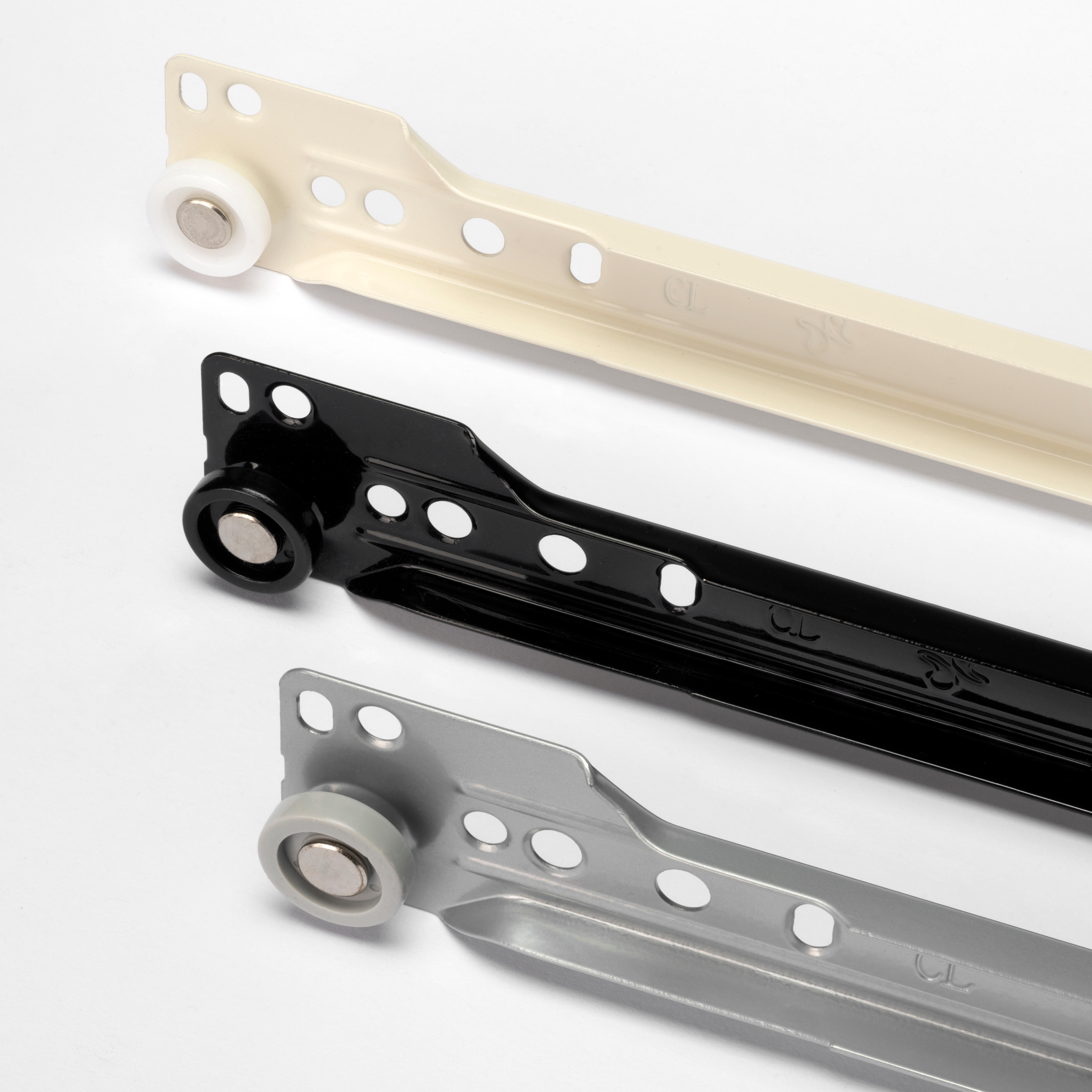 GUÍA PARA CAJÓN 40CM BLANCA FIJACION LATERAL - 2