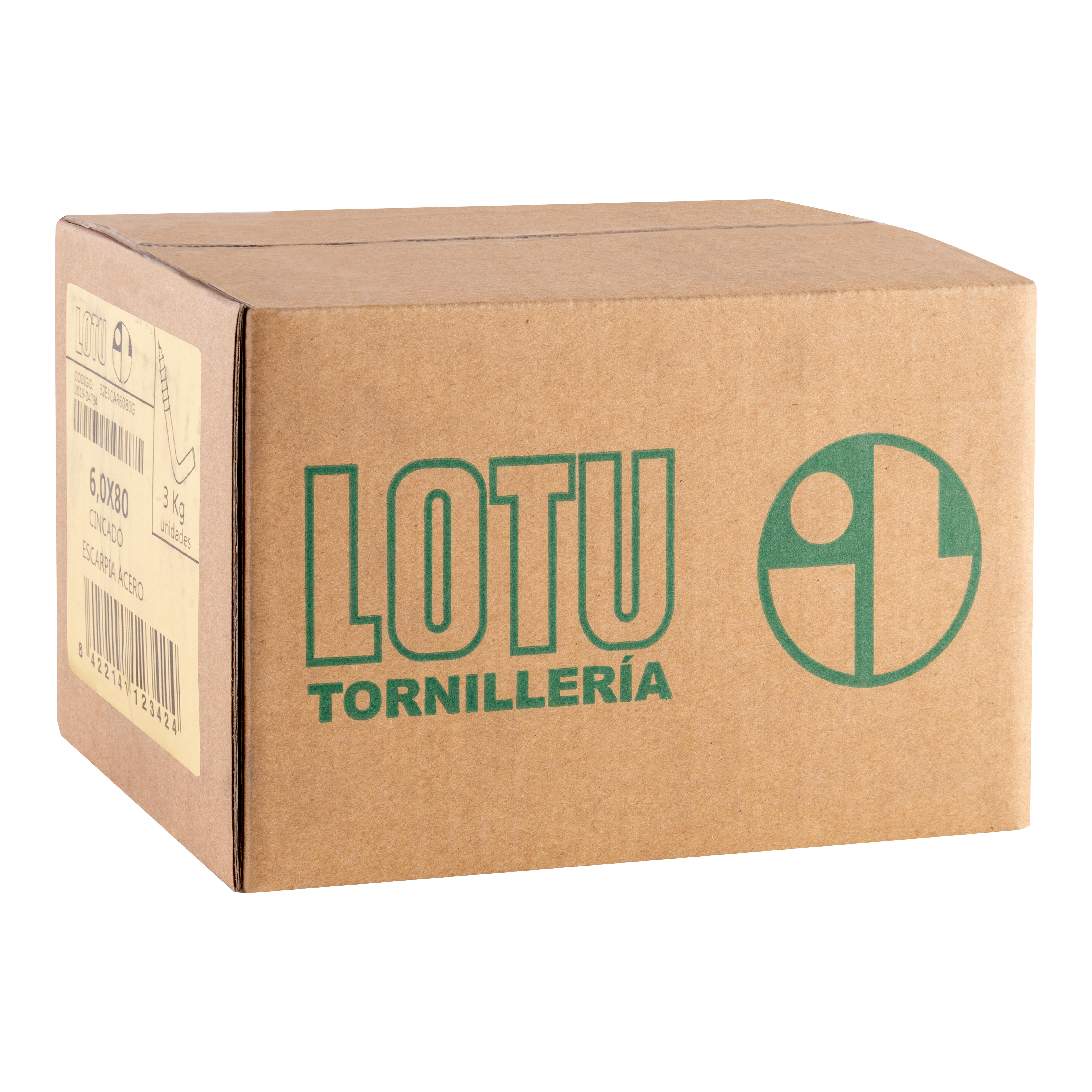 ESCARPIA ACERO CINCADO 6 X 80  MM. 3 KG - 2