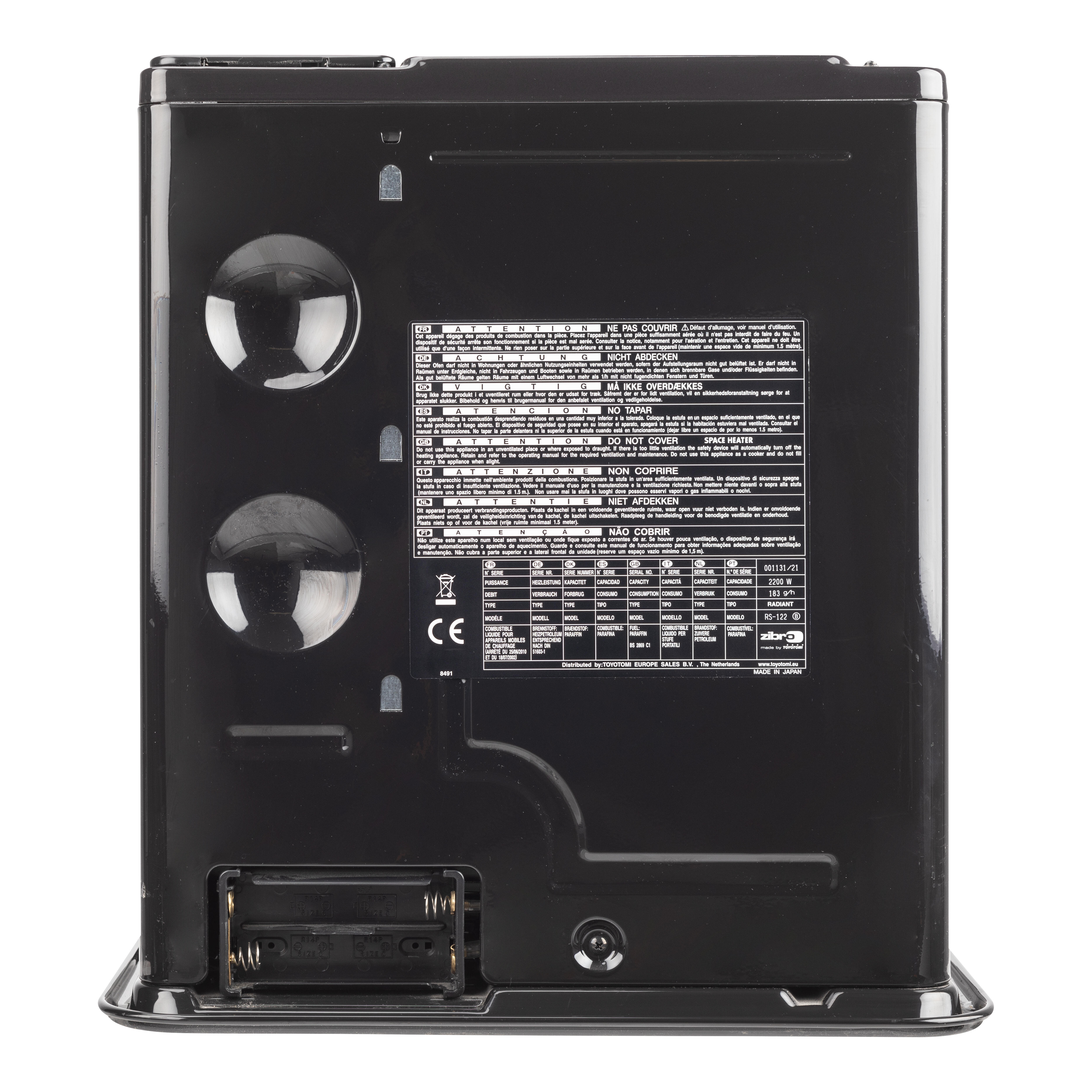 ESTUFA DE PARAFINA MECHA ZIBRO RS 122 - 2