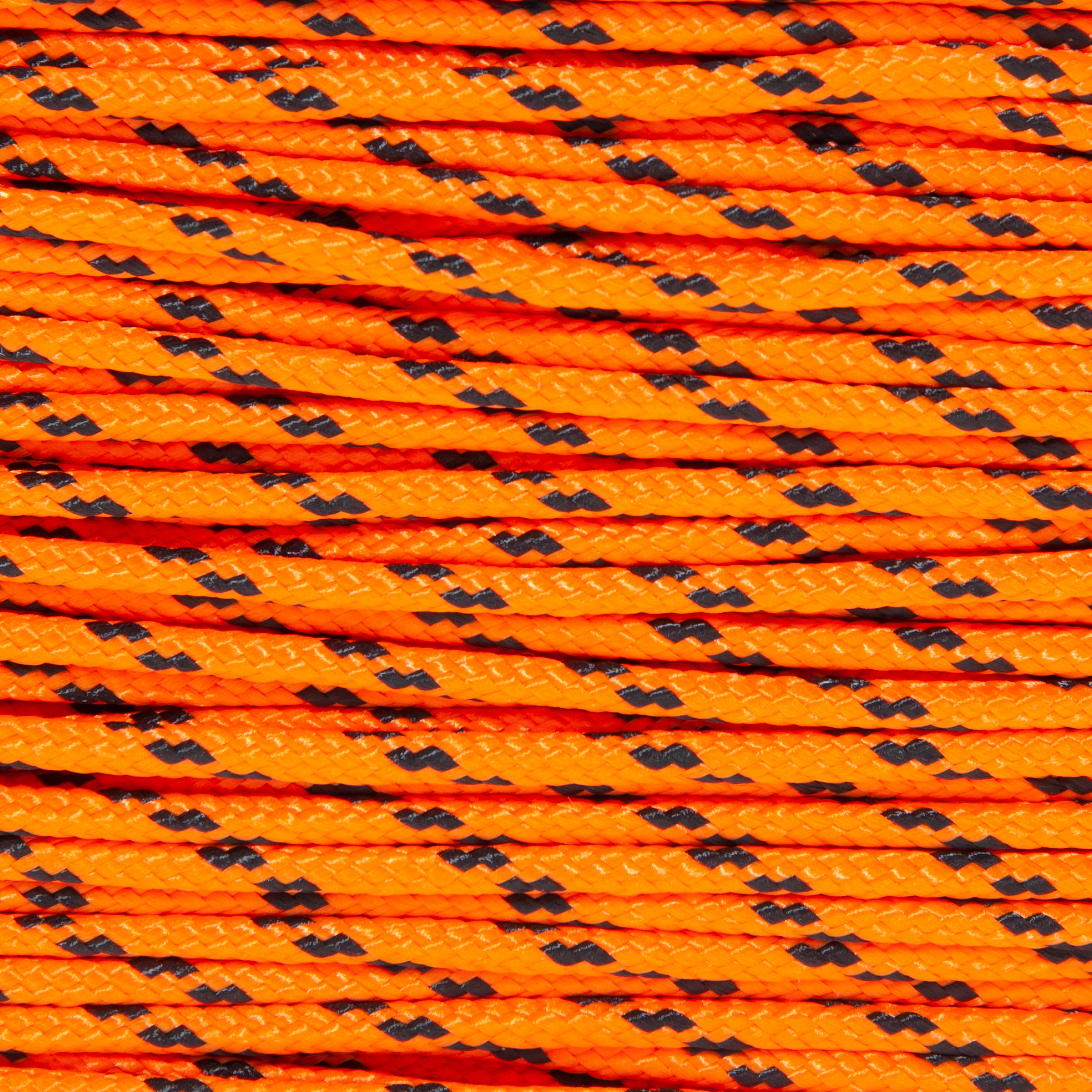 CORDON POLIAMIDA Y POLIESTER TRENZADA CON ALMA 2.5MM. 1 M NARANJA FLÚOR.  ROMBULL - 2