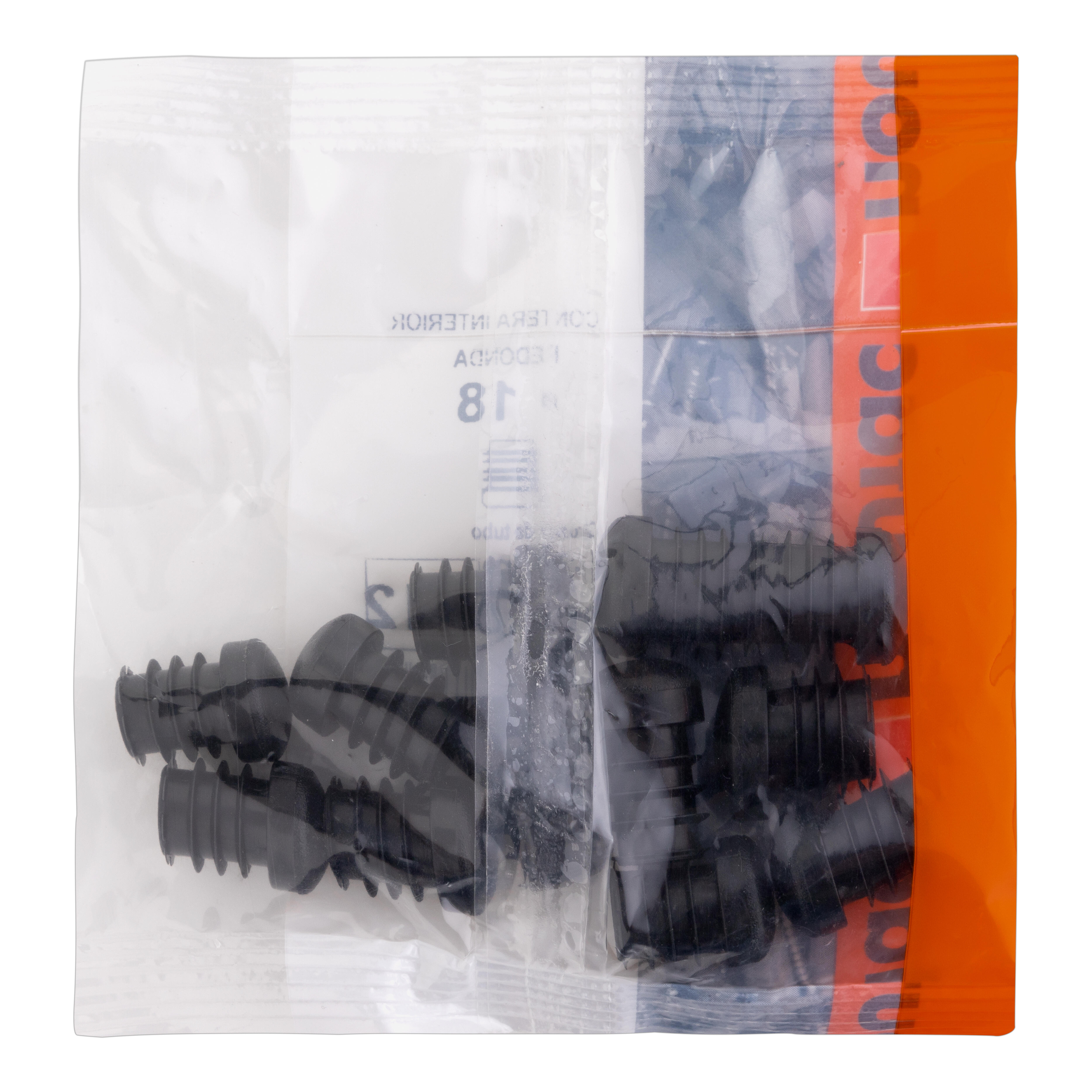 CONTERA INTERIOR PLASTICO 18MM NEGRA 12 UDS - 2