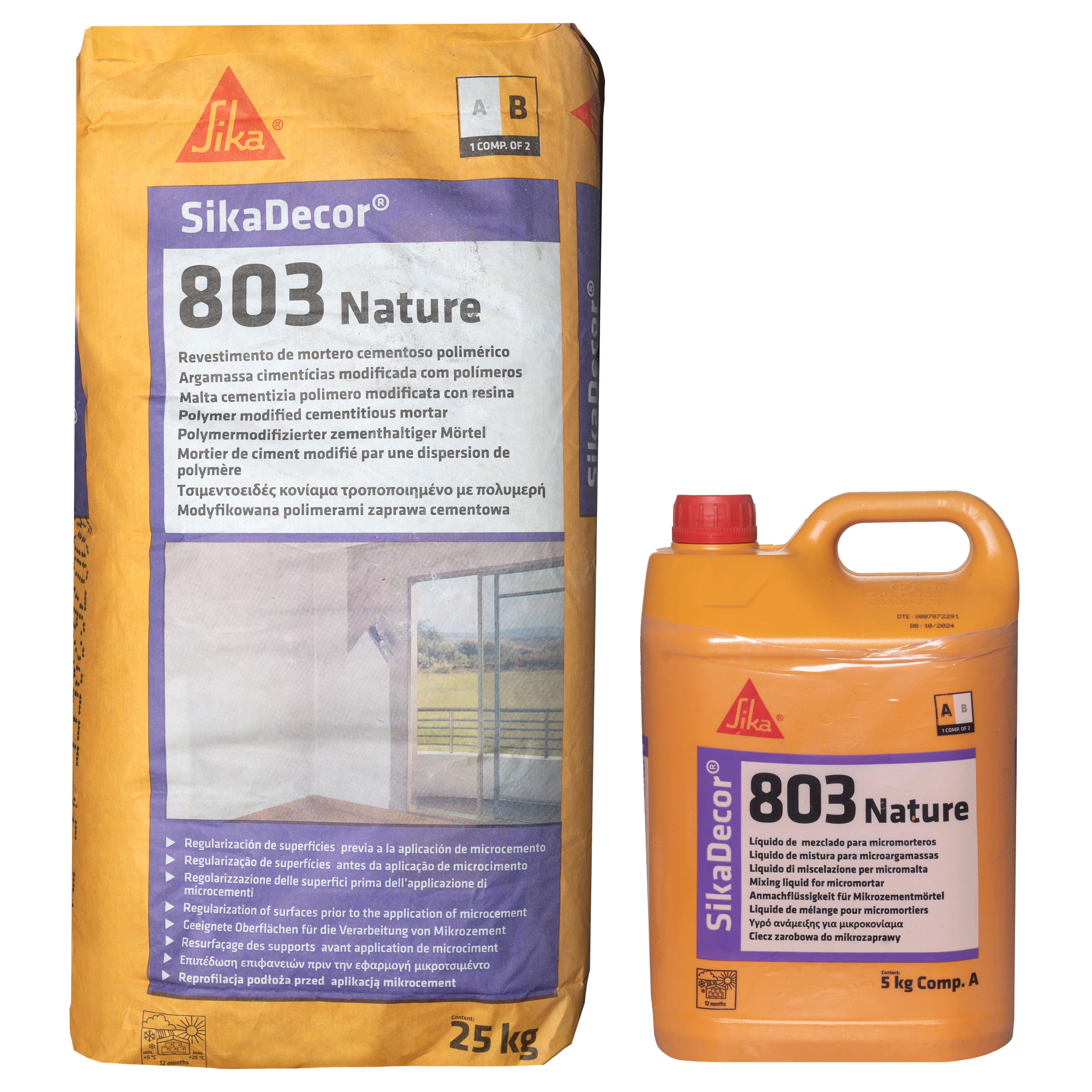 MORTERO DE REGULARIZACIÓN SIKADECOR-803 NATURE 30 KG GRIS - 4