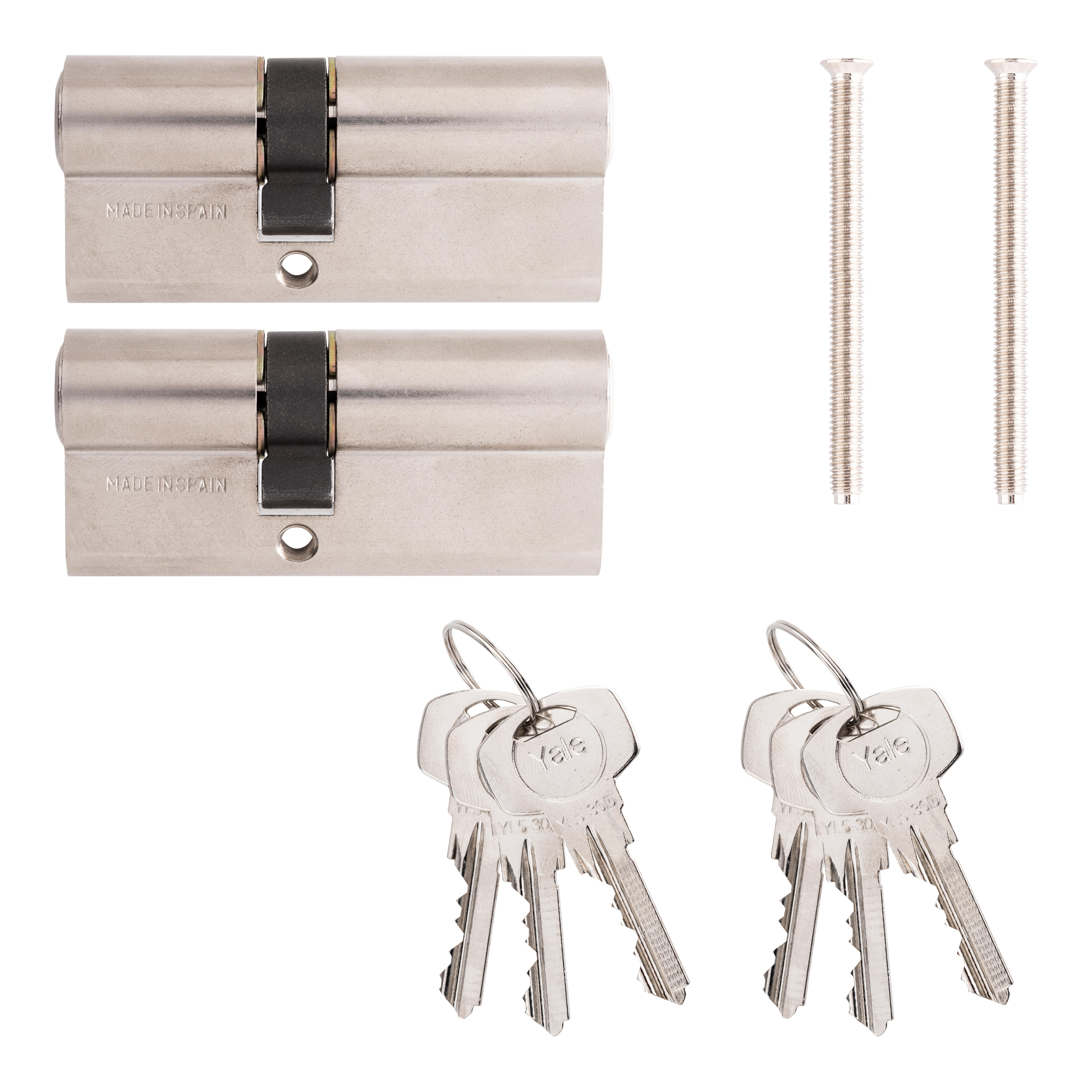 BOMBÍN CERRADURA 35X35MM CON 3 LLAVES YALE - 4