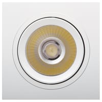 ARO DE EMPOTRAR ALUMINIO CUADRADO BASCULANTE BLANCO - 2