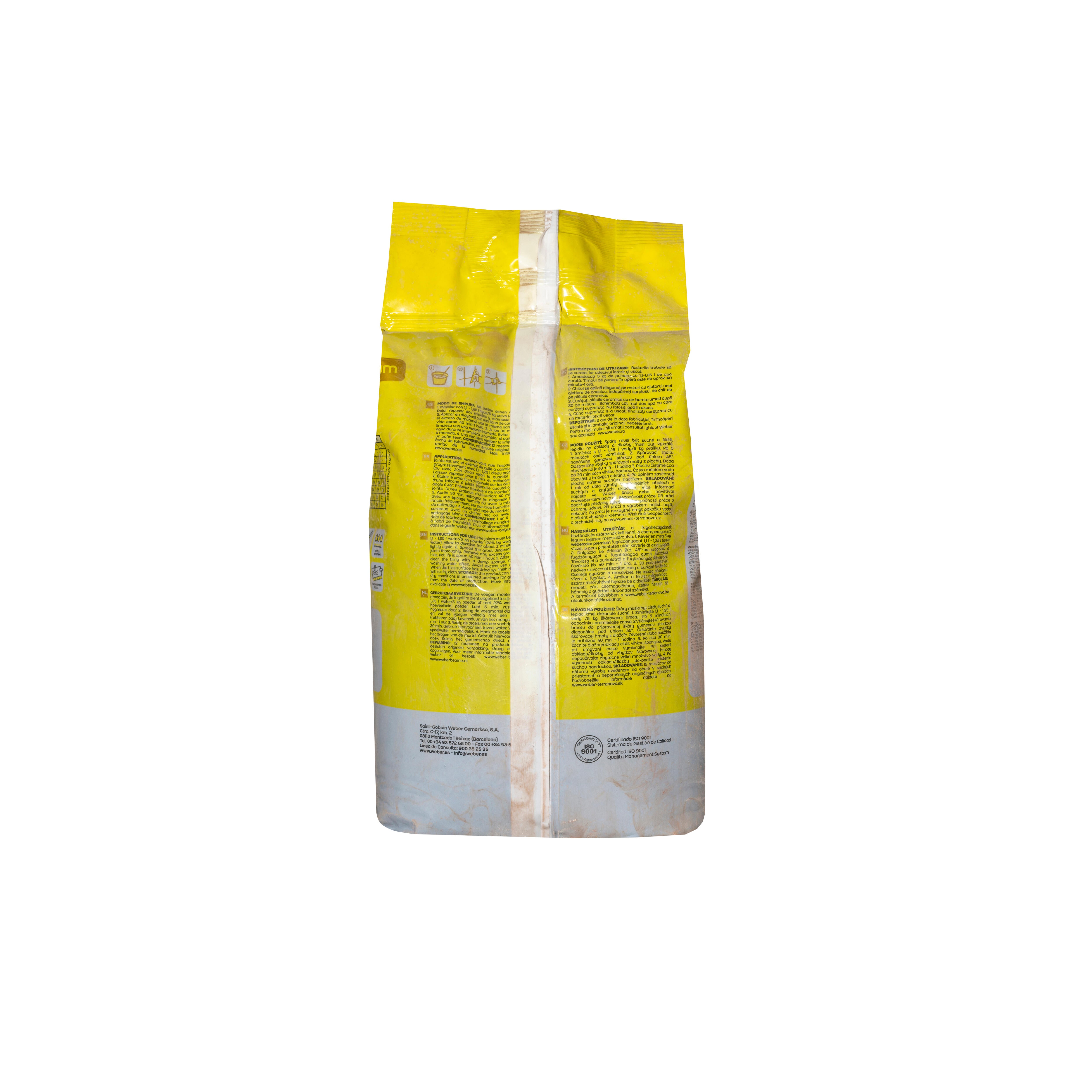 CEMENTO JUNTA ANCHA PREMIUM WEBER 5KG NEGRO - 3