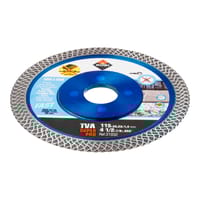 DISCO DE DIAMANTE AMOLADORA CORTE PORCELÁNICO BANDA CONTÍNUA TURBO TVA 115MM RUBI - 2