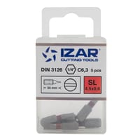 PUNTAS PARA ATORNILLADOR PLANAS 4.5 CORTA L25 IZAR 5 UDS - 2