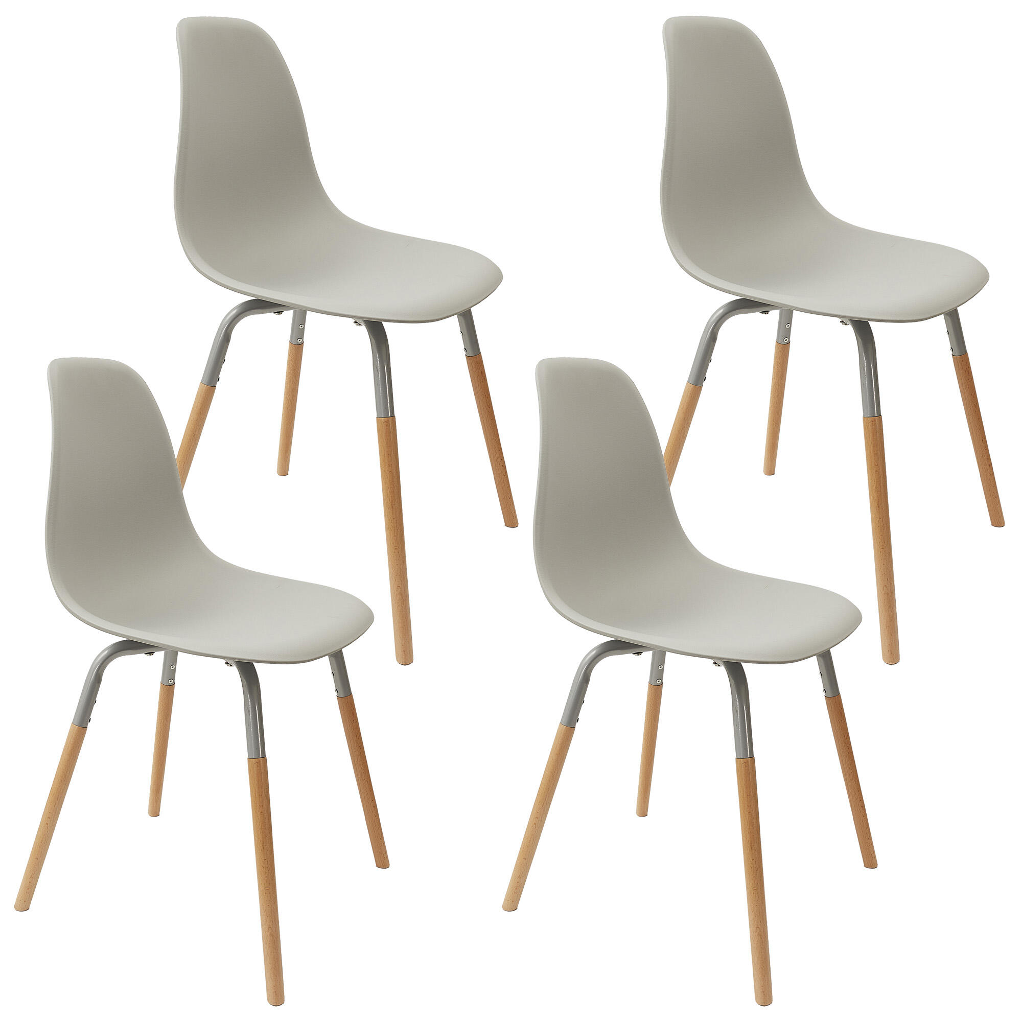 Pack de 4 sillas phenix gris h81.9cm