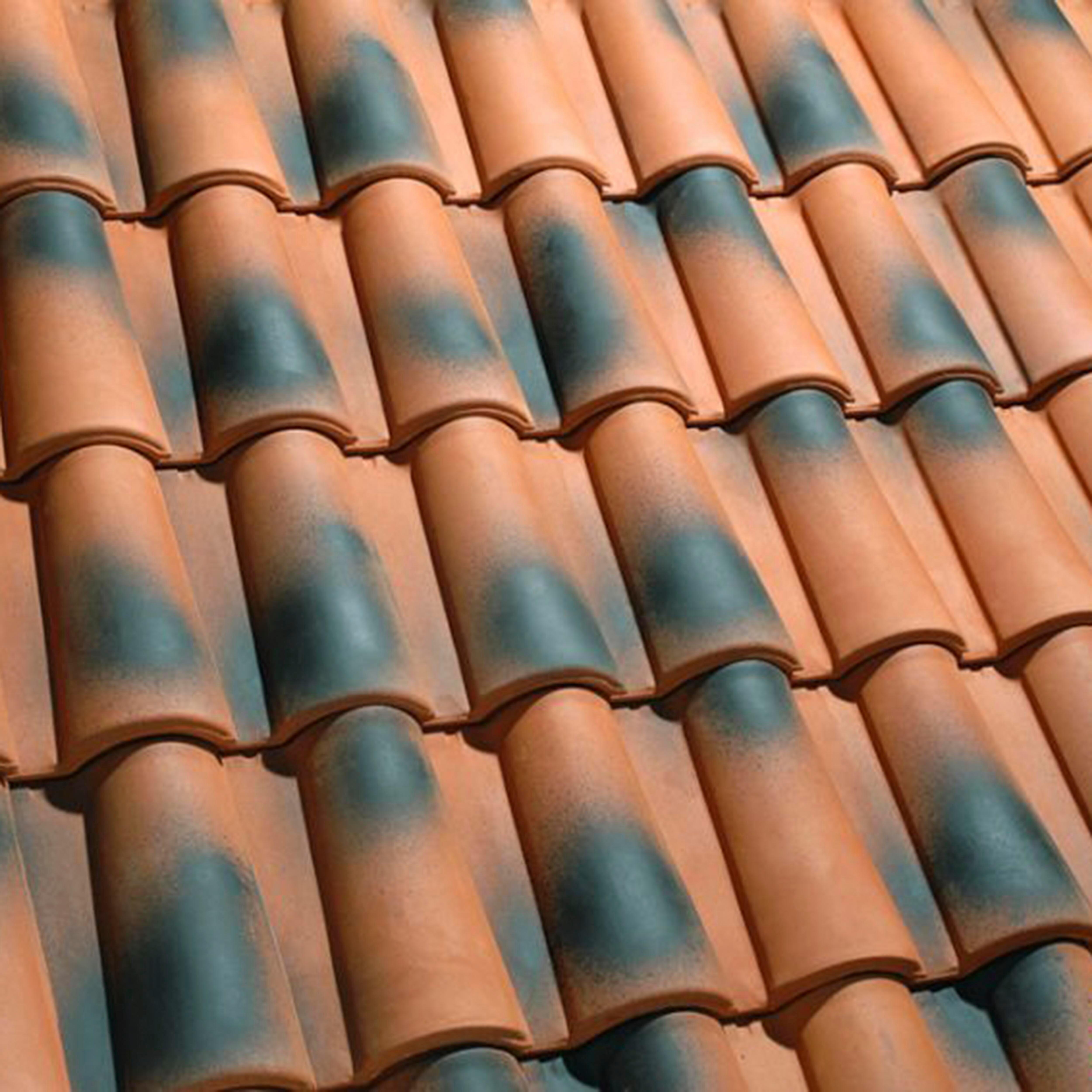 TEJA CERÁMICA MIXTA S10 ROJO FLAMEADO 45,8X28,2 CM - 2