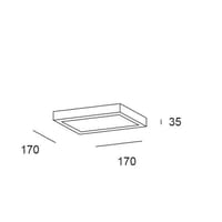 DOWNLIGHT SUPERFICIE CUADRADO BLANCO 12W CCT - 2