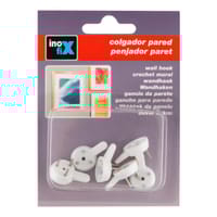 CUELGA CUADROS FACIL PARED MEDIANO BLANCO INOFIX. 6 UDS. - 3
