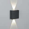 APLIQUE DE PARED LED EXTERIOR DE SUPERFICIE 2W NEGRO IP65 FOKO - 4
