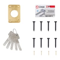 CERROJO PUERTA DE SEGURIDAD ANTIBUMPING INTERIOR Y EXTERIOR 5 LLAVES LINCE - 5