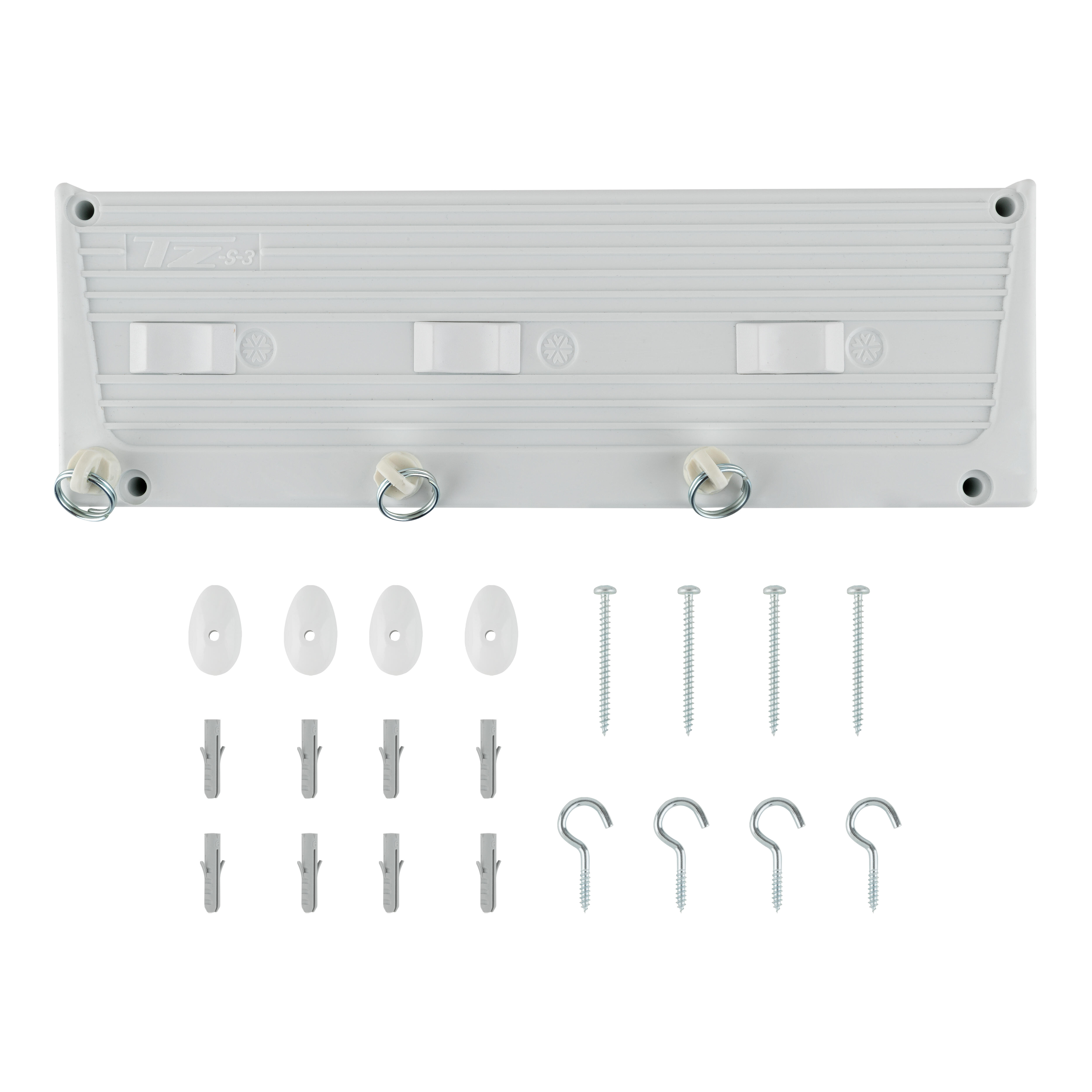 TENDEDERO DE ROPA 3 CUERDAS EXTENSIBLE DE PARED EXTERIOR E INTERIOR  - 2