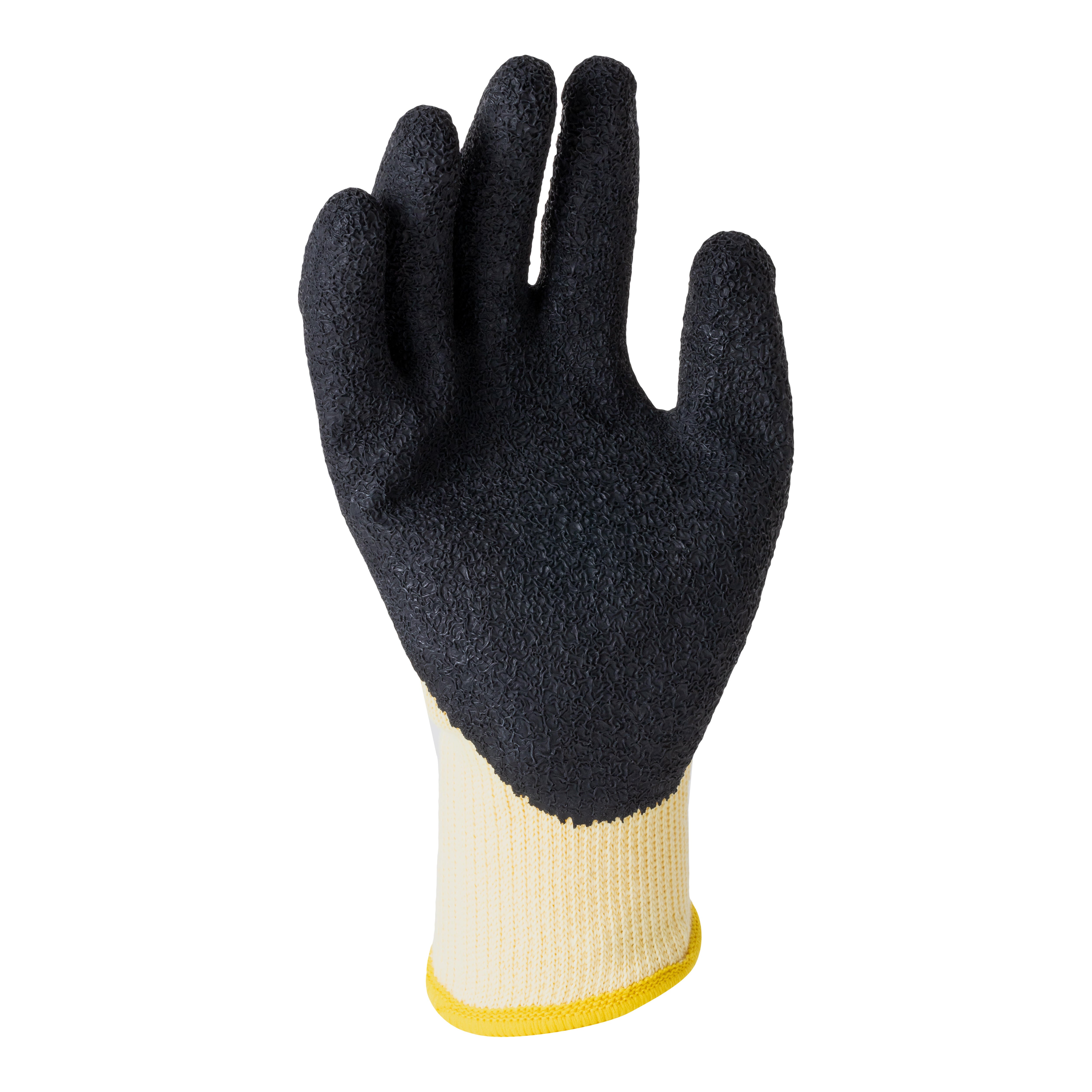 GUANTE POLYESTER ALGODON LATEX  NEGRO TALLA 9 JUBA 122210 - 2