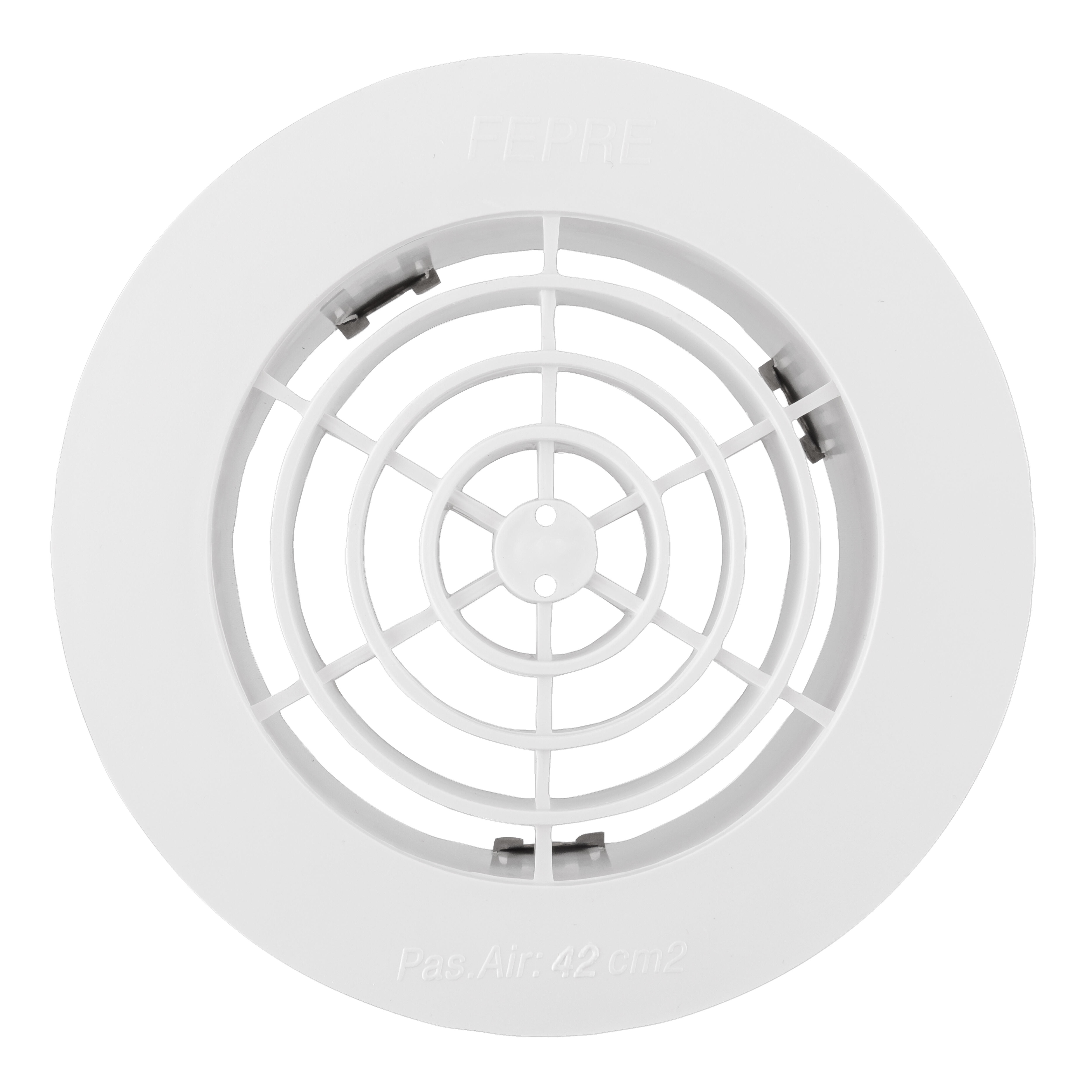 REJILLA DE VENTILACION EMPOTRABLE PLASTICO  100  MM - 2