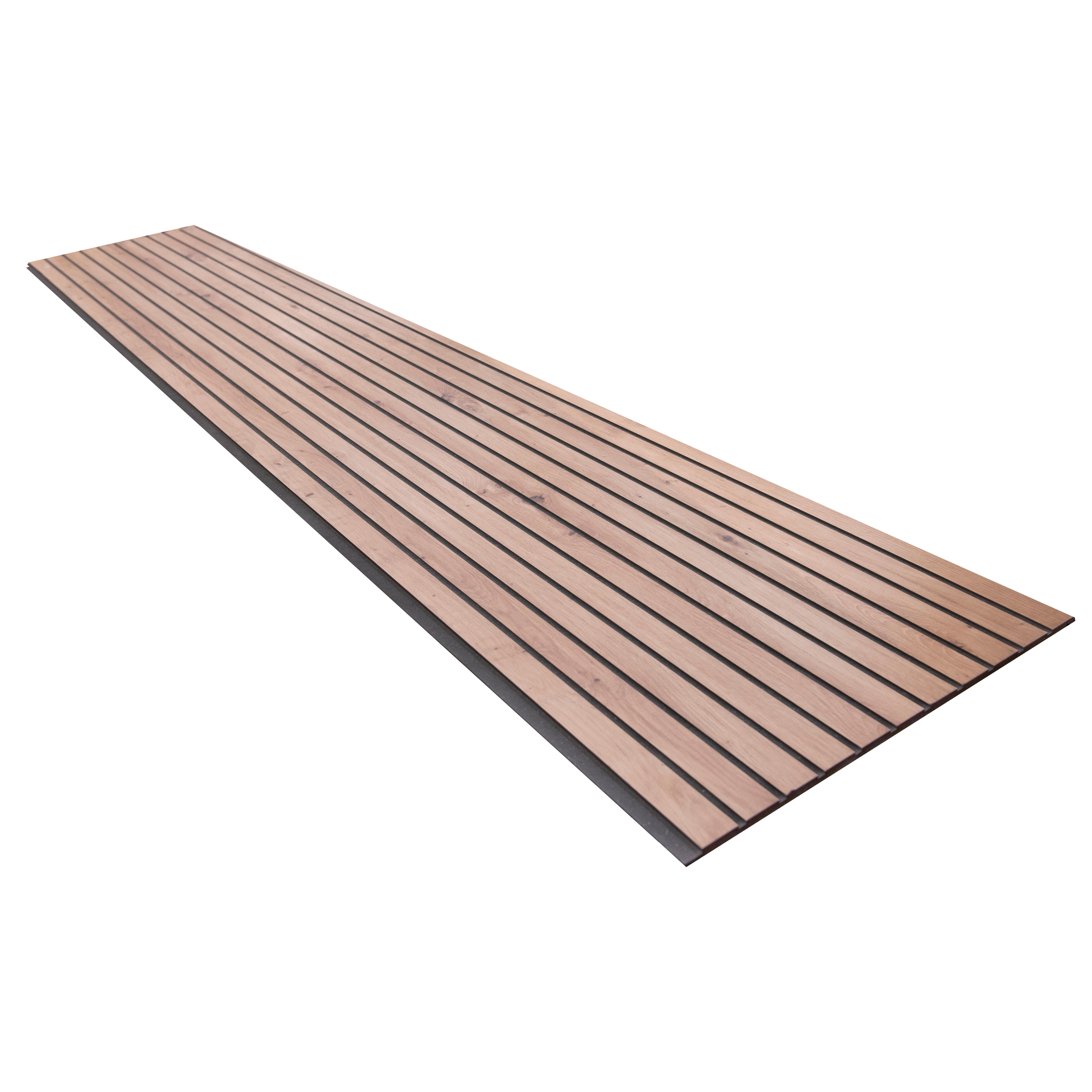 REVESTIMIENTO MDF DE LISTONES MELAMINA ROBLE 260X47.4X1 CM - 3