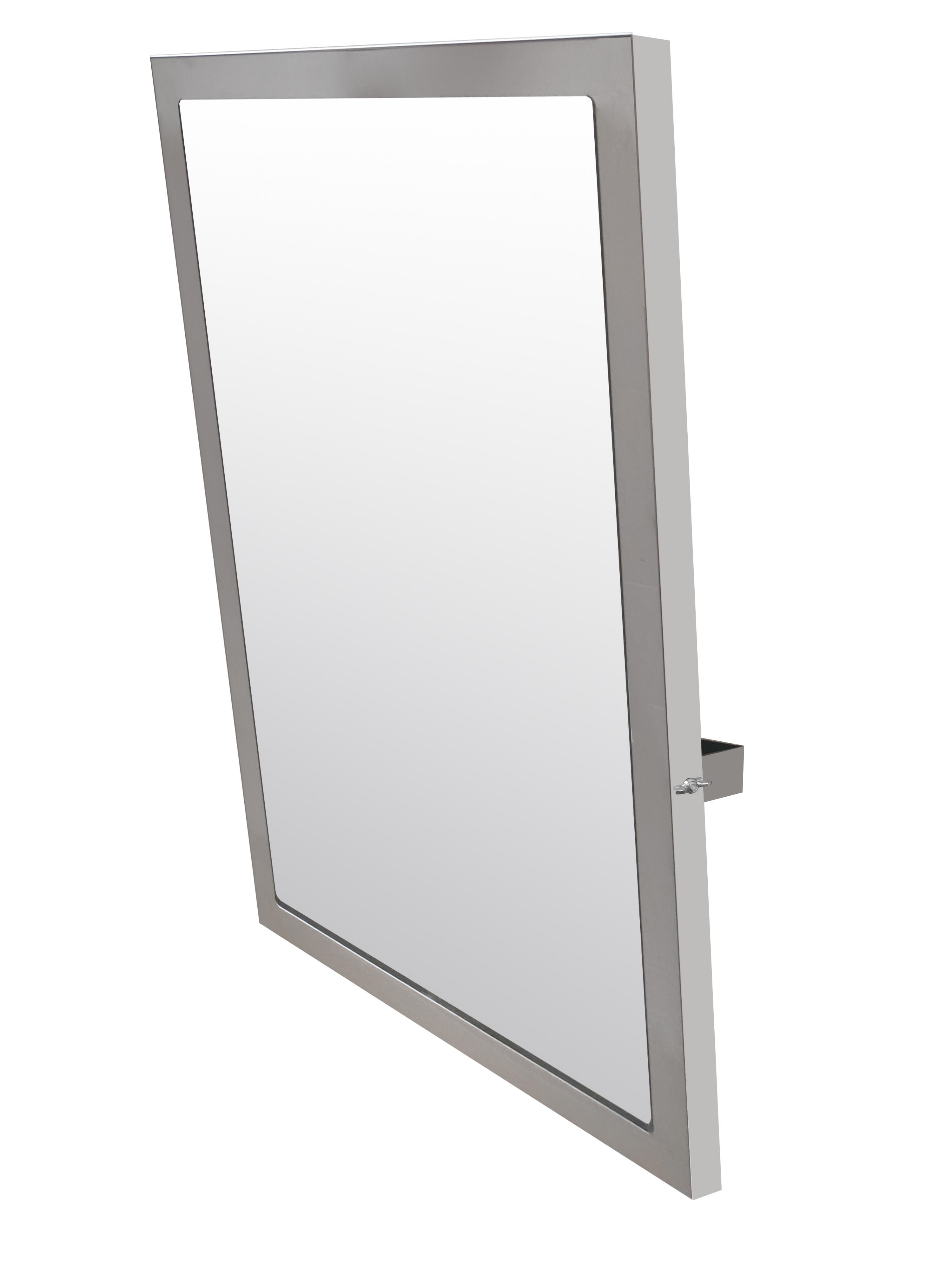 ESPEJO DE BAÑO BASCULANTE 46X66CM INOX - 3