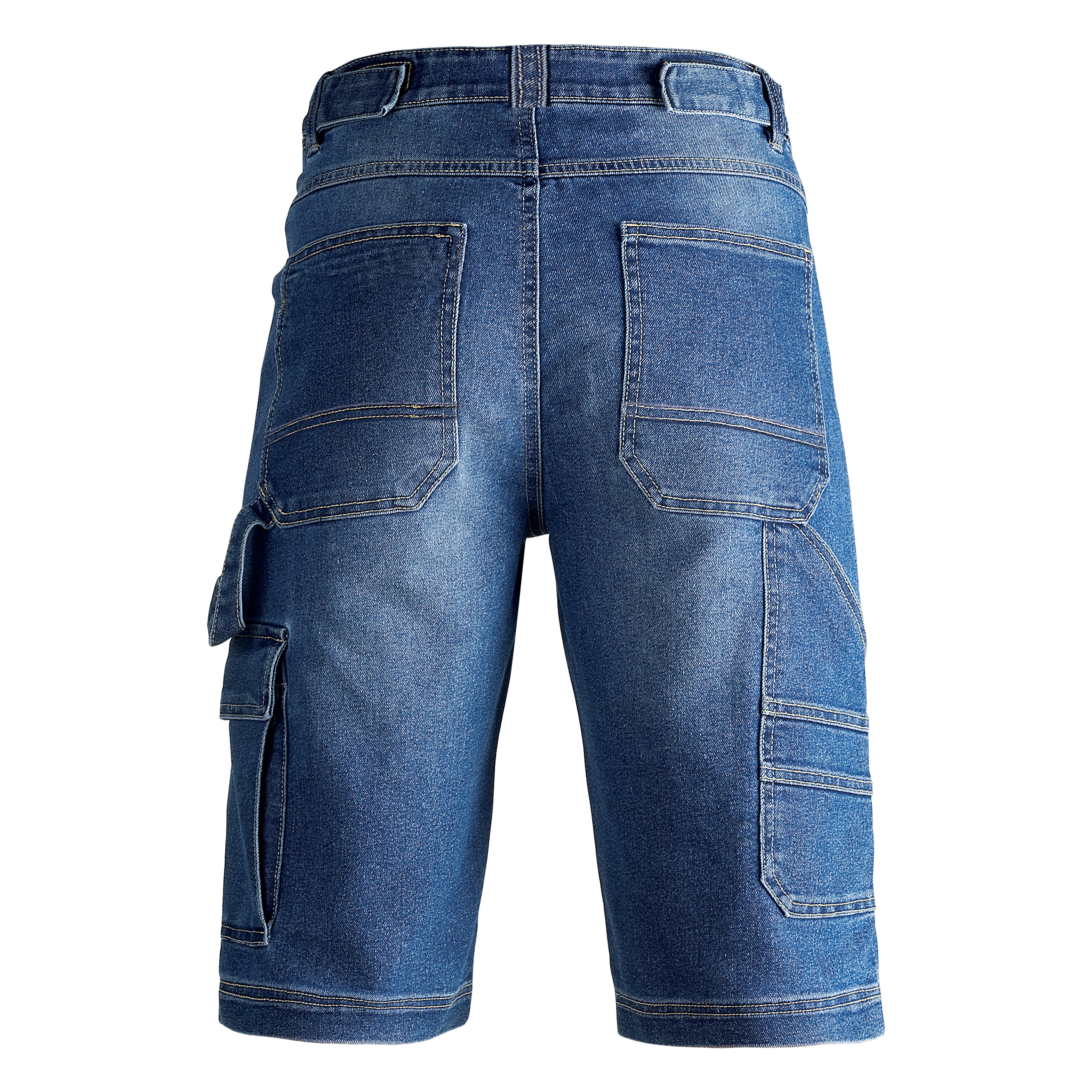 PANTALÓN CORTO DE TRABAJO MULTIBOLSILLOS DENIM TALLA M KAPRIOL 36085 - 2