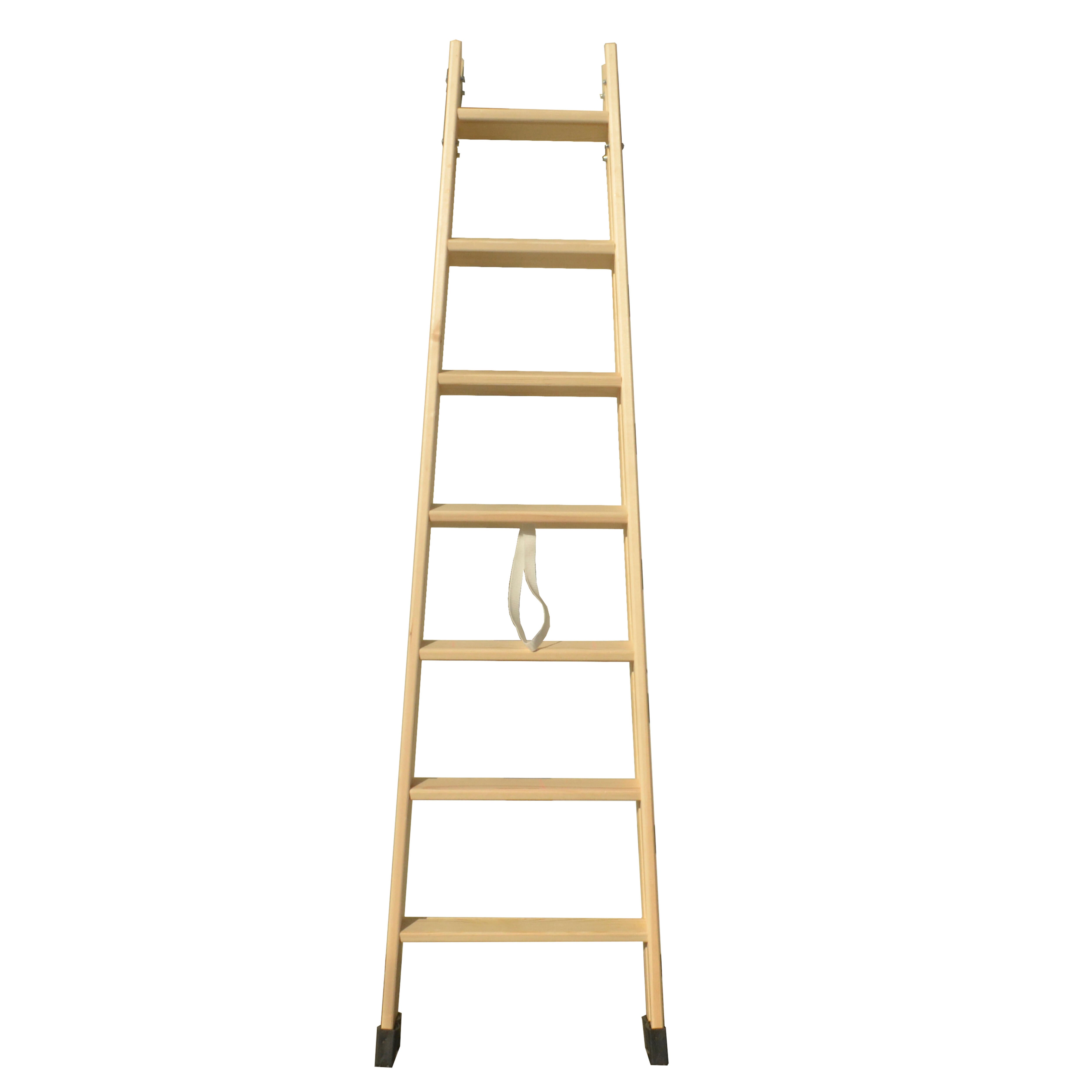 ESCALERA DE MADERA 7 + 7 PELDAÑOS  - 2