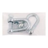 GRILLETE RECTO CON PASADOR GALVANIZADO 16 MM. 2 UDS - 3