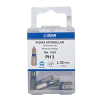 PUNTAS PARA ATORNILLADOR PHILIPS PH3 CORTA L25 IZAR 5 UDS - 4