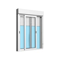 VENTANA ALUMINIO CORREDERA CON PERSIANA BLANCA 100X135CM - 2