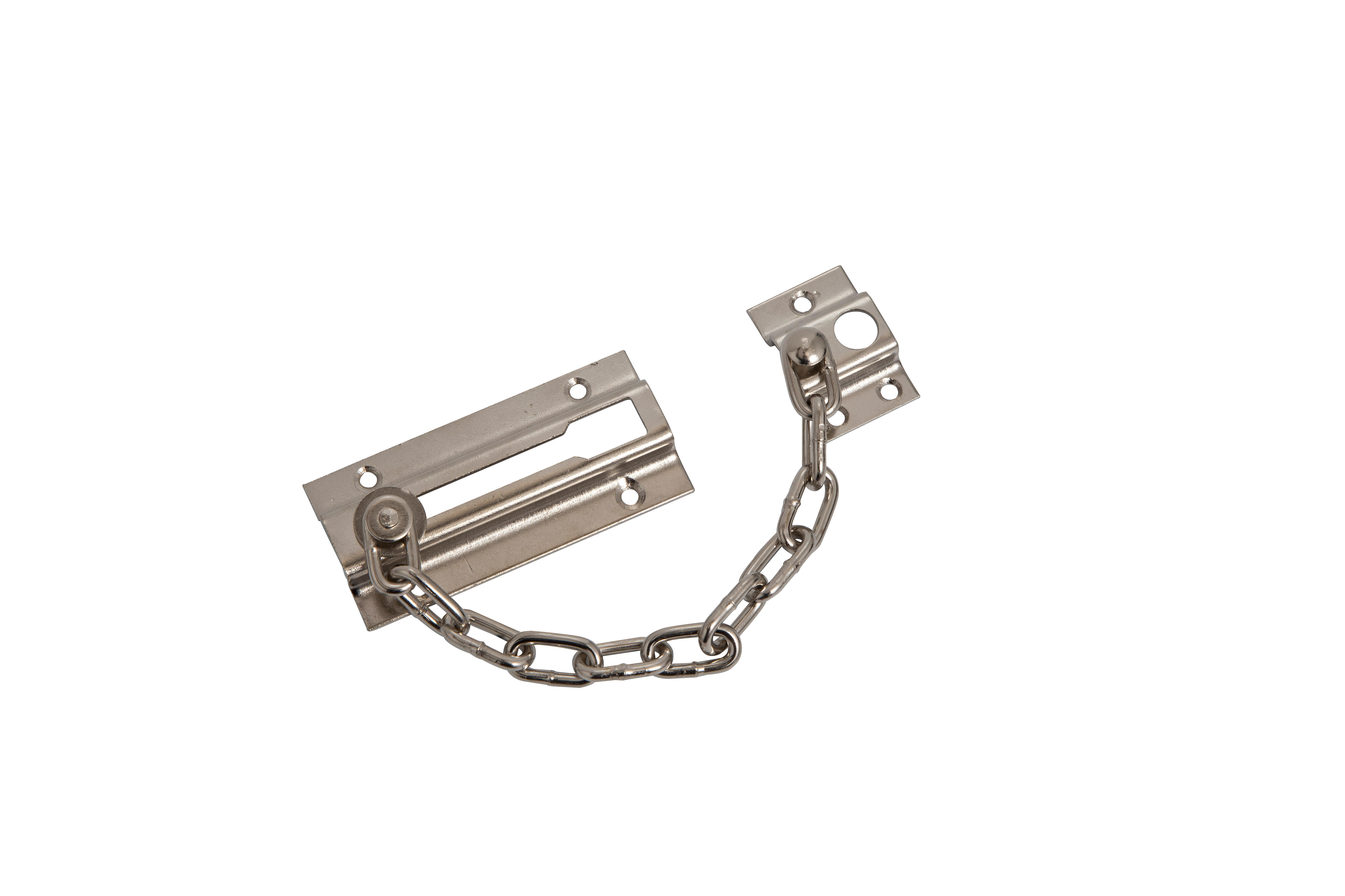 PESTILLO CADENA SEGURIDAD PARA PUERTA. NIQUELADO - 2