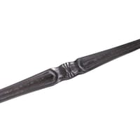 BARRA DE HIERRO FORJADO ESPIGA Y FLOR CENTRAL 14X14MM 1M - 5