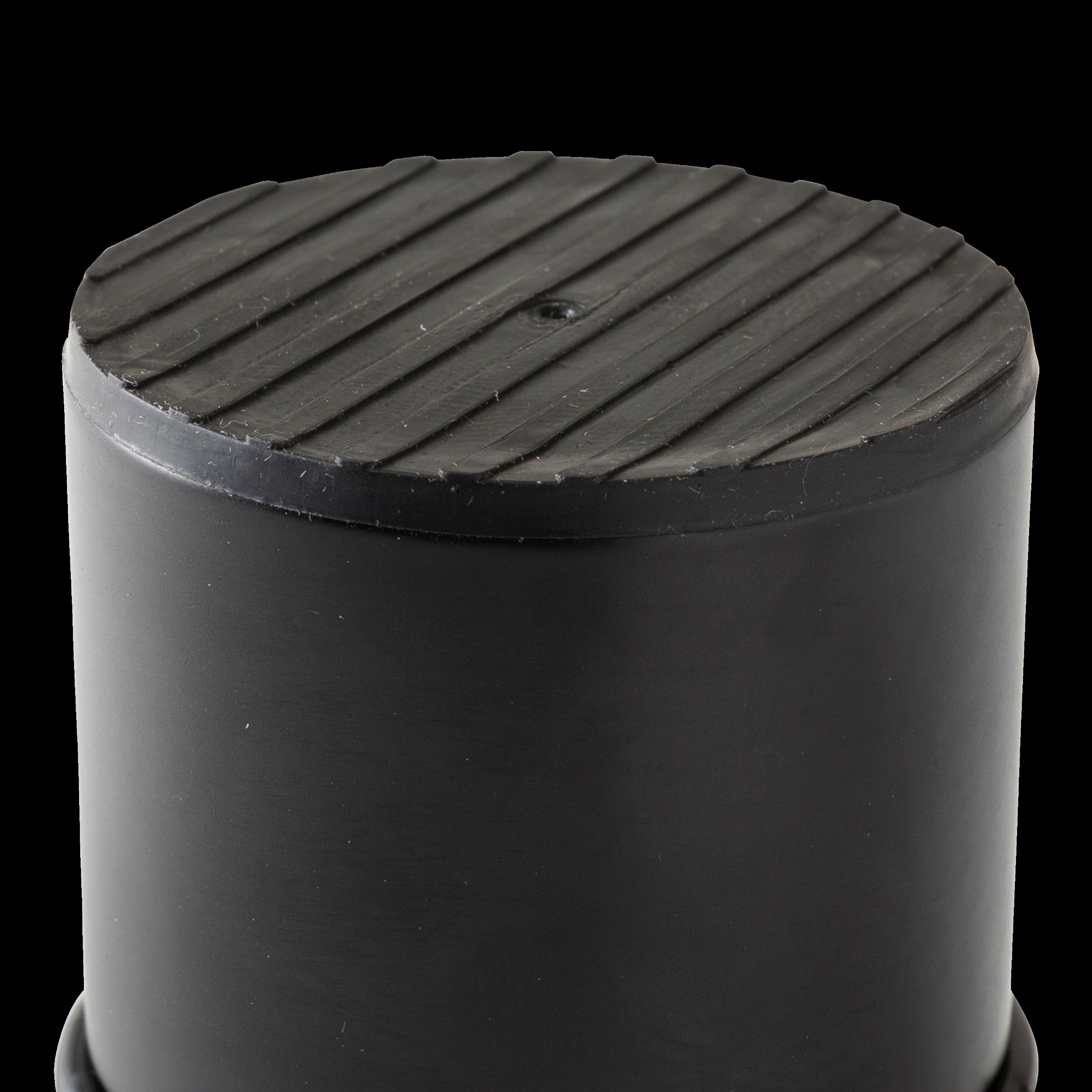 TOPE PARA PUERTAS DE ACERO RETENEDOR PINTADO NEGRO - 2