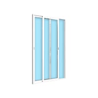 BALCONERA ALUMINIO CORREDERA BLANCA 120X200CM - 3