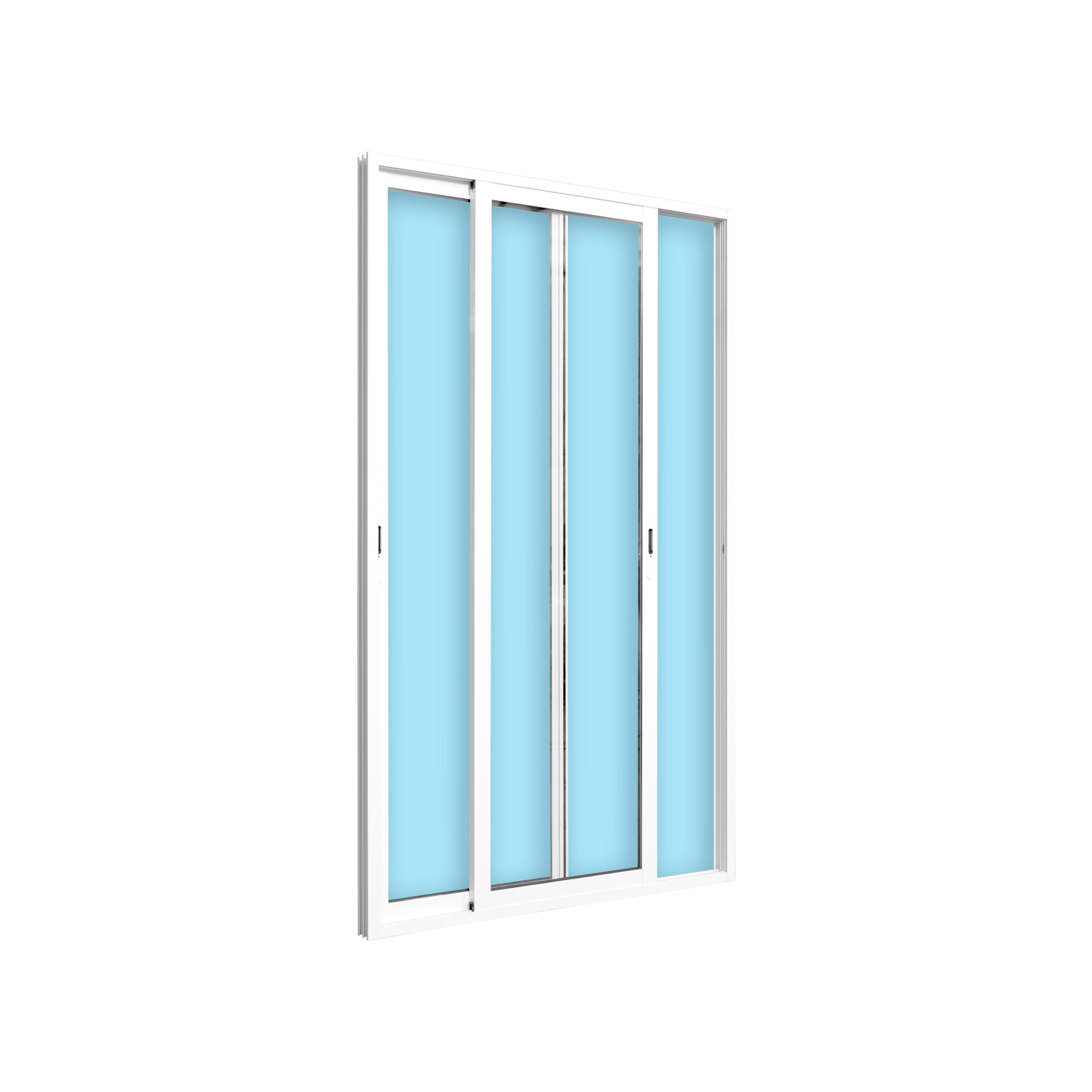 BALCONERA ALUMINIO CORREDERA BLANCA 120X200CM - 3