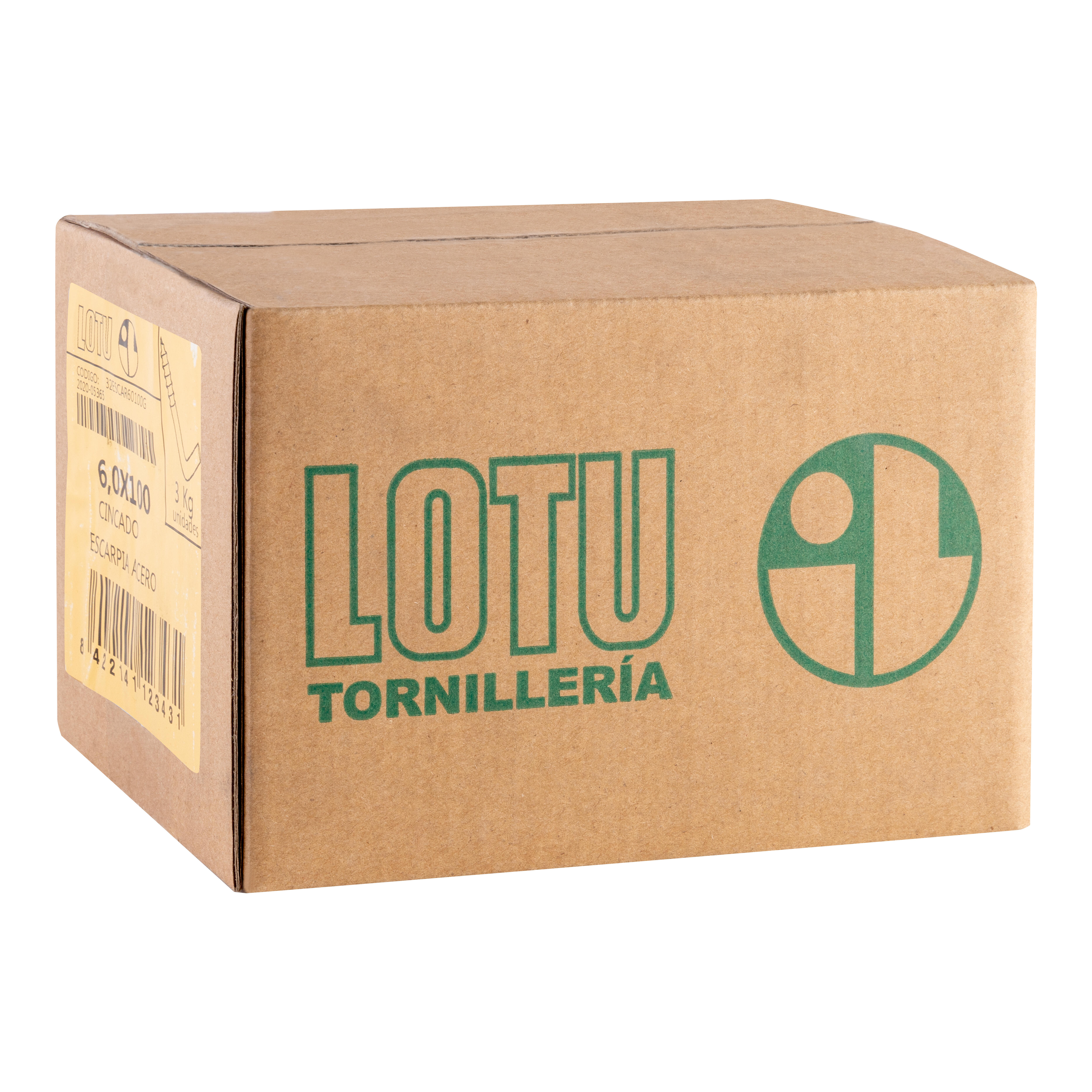 ESCARPIA ACERO CINCADO 6 X 100  MM. 3 KG - 2