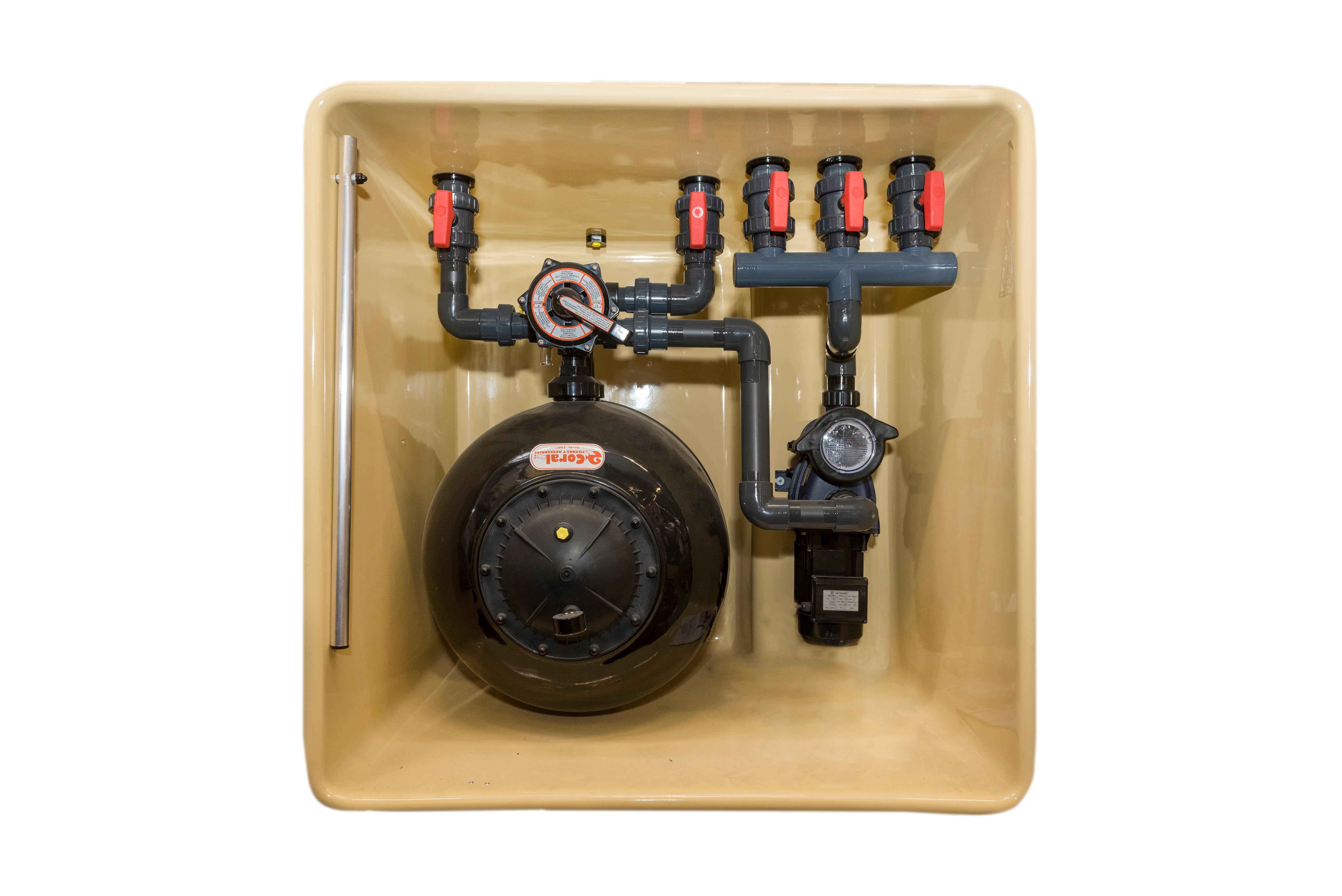 CASETA CON FILTRO LAMINADO 600MM+BOMBA 1CV - 3