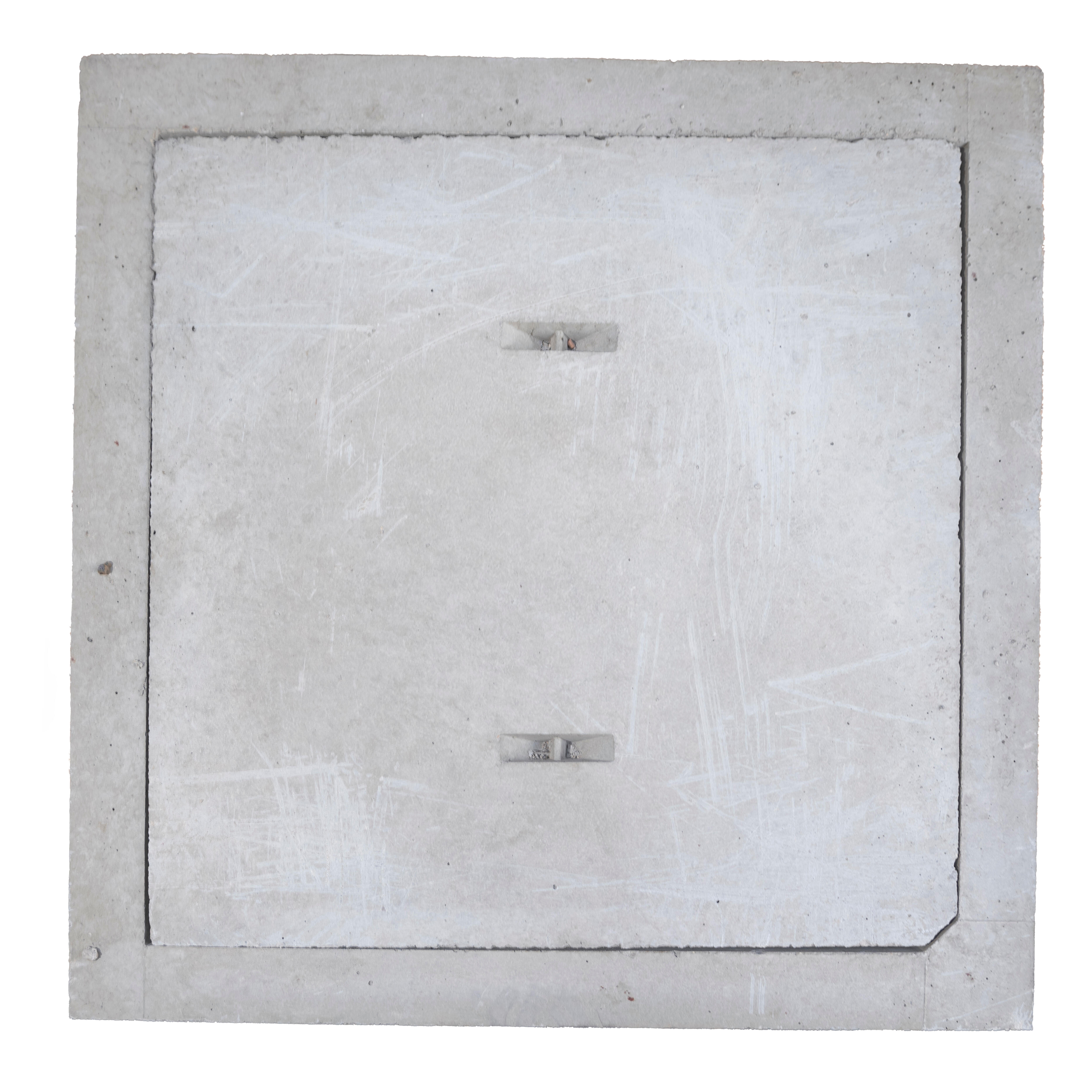 COMPUERTA DE HORMIGÓN GRIS 60X60 CM - 2