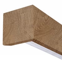 KIT RAIL + EMBELLECEDOR PUERTA CORREDERA ACABADO VINILO CASTAÑO - 2