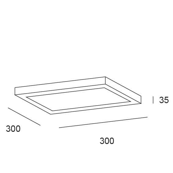 DOWNLIGHT SUPERFICIE CUADRADO BLANCO 24W CCT - 1