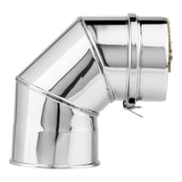 CODO 90º INOXIDABLE PARED DOBLE 80MM - 2