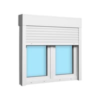 VENTANA PVC OSCILOBATIENTE CON PERSIANA BLANCA 120X118CM - 3