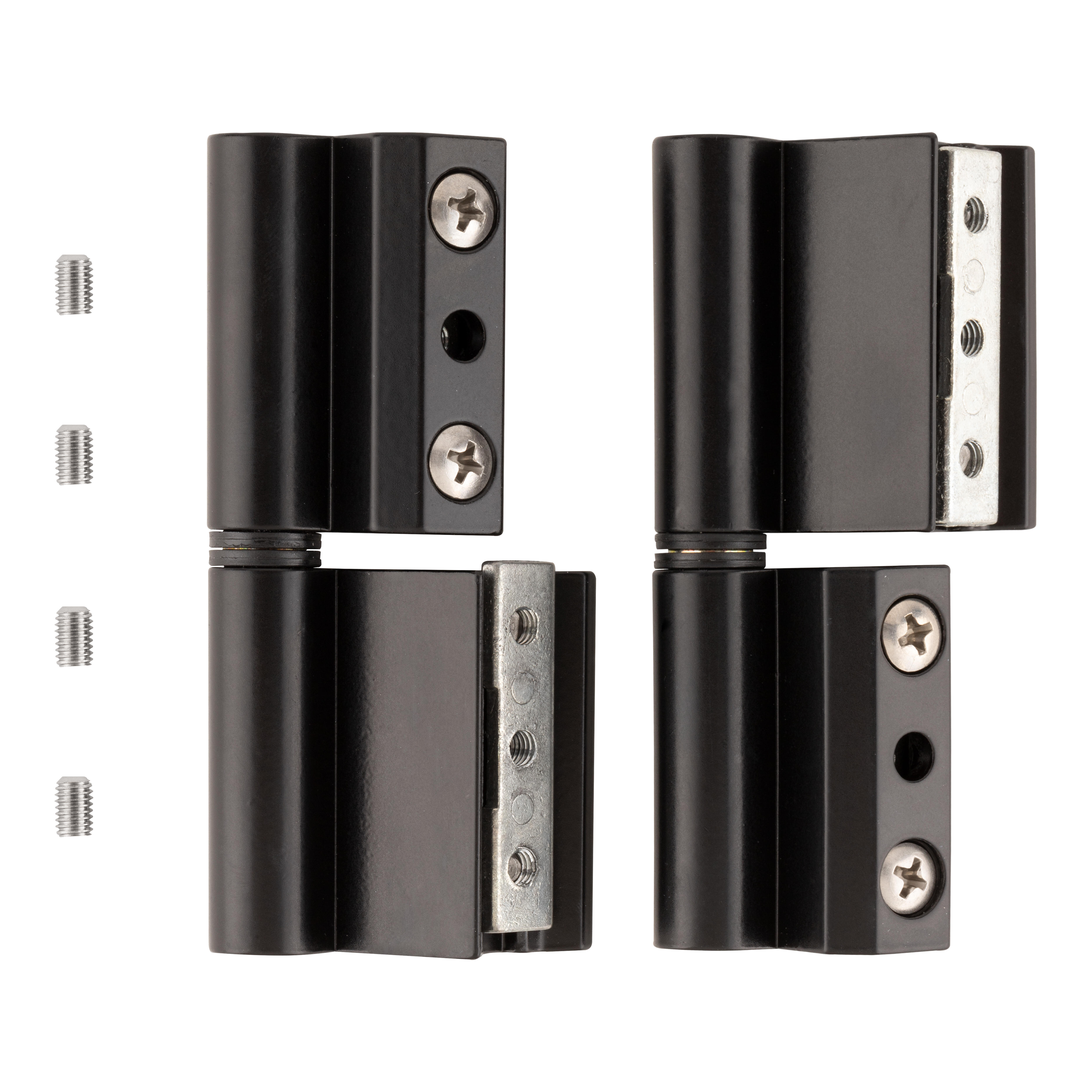 BISAGRA PARA VENTANA ALUMINIO PERFIL EUROPEO NEGRA. 2 UDS - 2