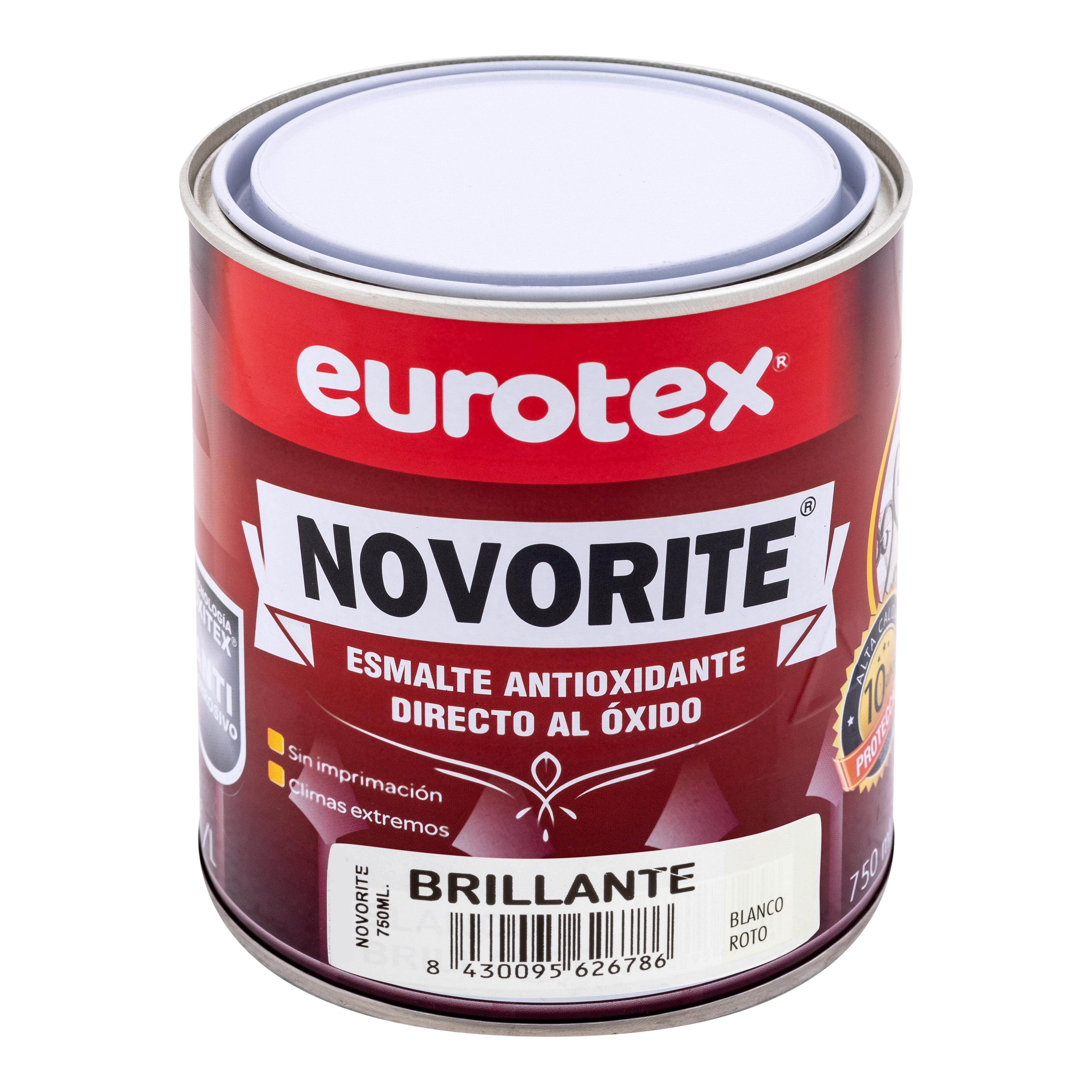 ESMALTE SINTÉTICO ANTIOXIDANTE BRILLANTE NOVORITE 750ML BLANCO ROTO - 2